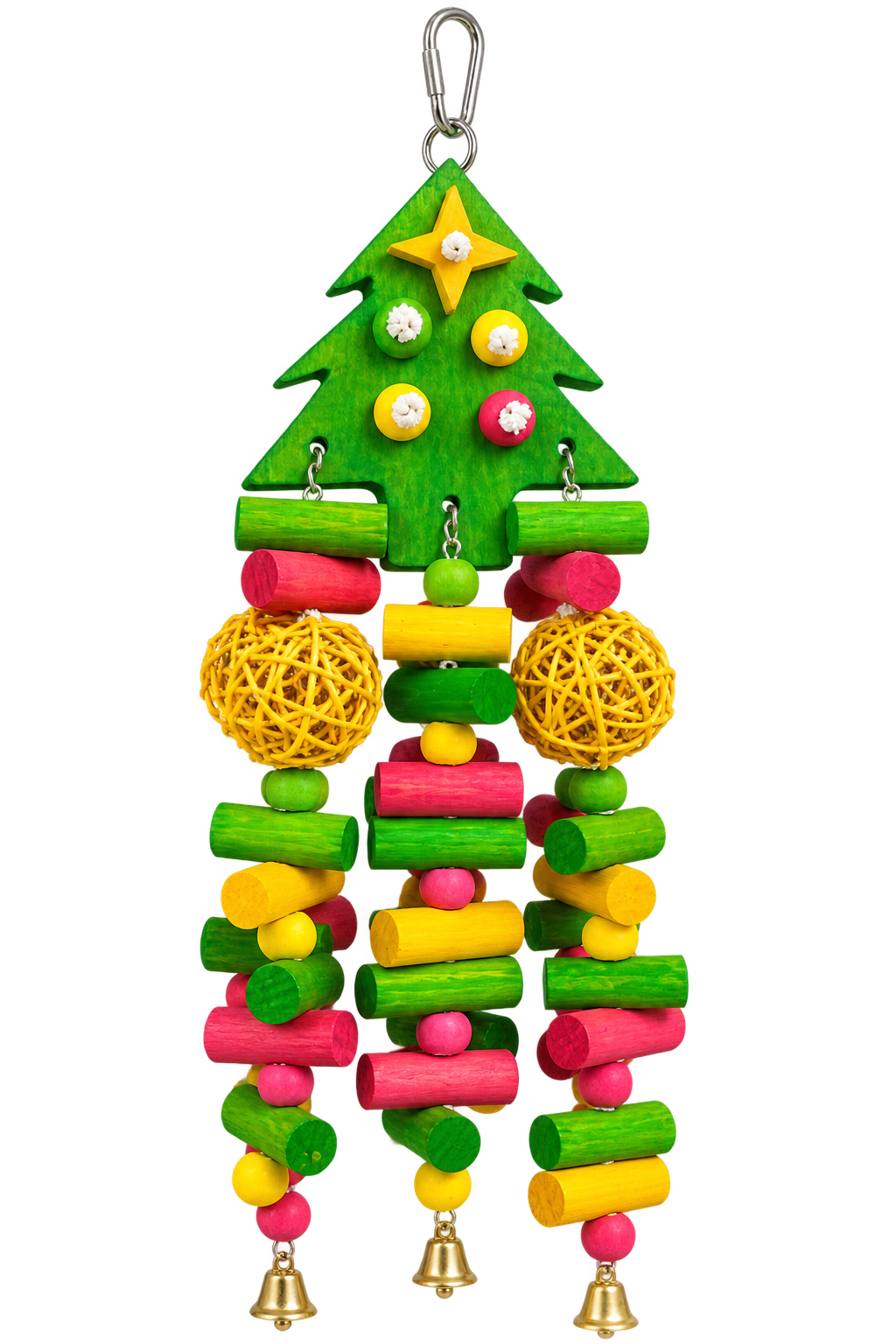 Pinewood & Rattan Ball Bird Toy-CT25 - Image 2