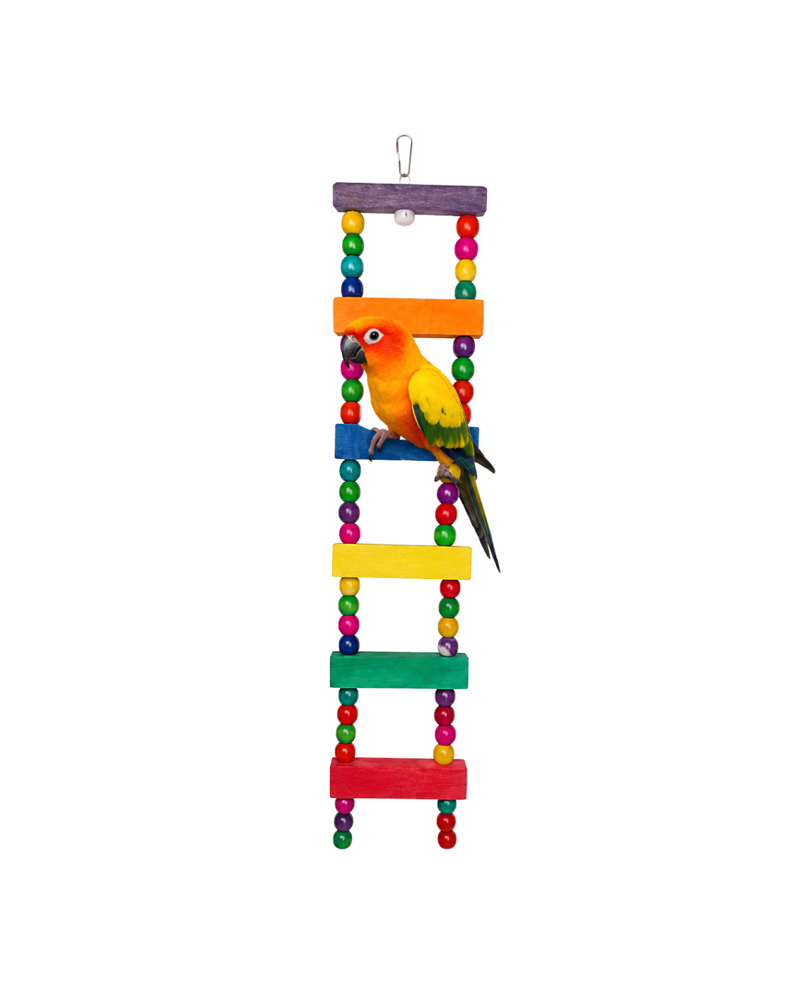 Colourful Pine Wood & Wooden Beads Bird Ladder – WL07